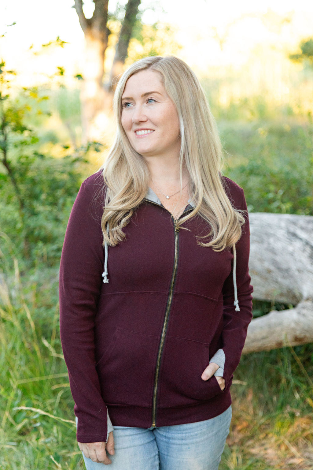 Classic FullZip - Burgundy by Michelle Mae