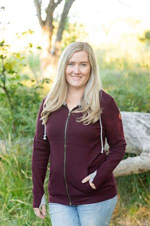 Classic FullZip - Burgundy by Michelle Mae