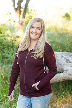 Classic FullZip - Burgundy by Michelle Mae