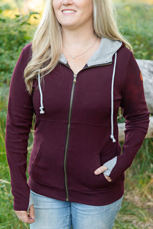 Classic FullZip - Burgundy by Michelle Mae