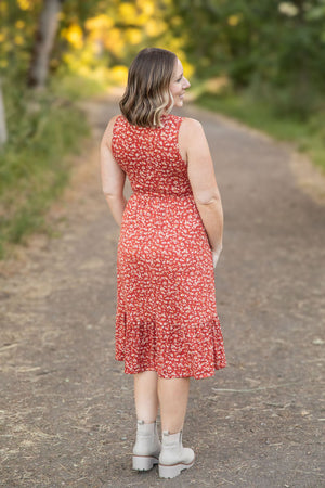 Bailey Dress - Buttery Soft Rust Floral by Michelle Mae