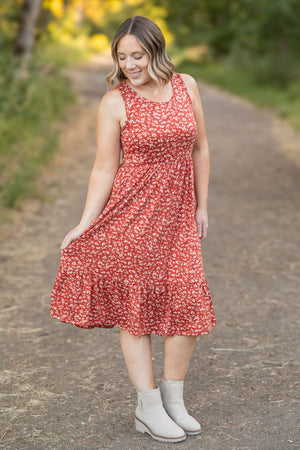 Bailey Dress - Buttery Soft Rust Floral by Michelle Mae