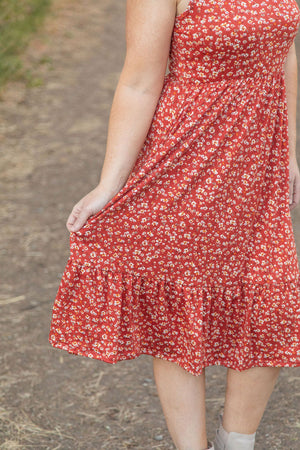 Bailey Dress - Buttery Soft Rust Floral by Michelle Mae