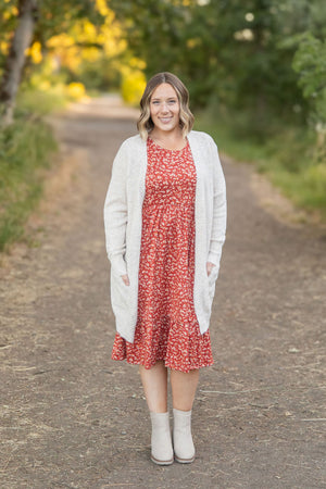 Bailey Dress - Buttery Soft Rust Floral by Michelle Mae