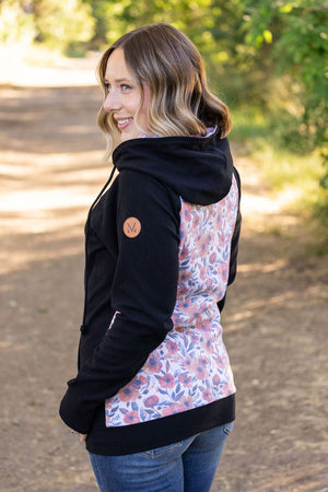 Classic Fullzip Hoodie - Black and Fall Floral by Michelle Mae