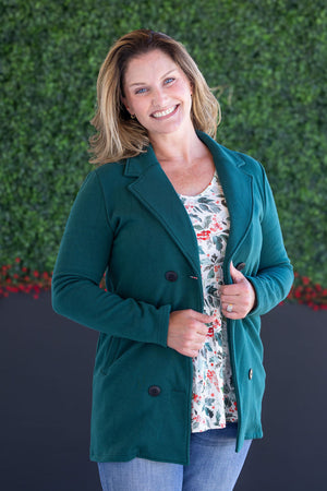 Scarlett Sweater Jacket - Hunter Green by Michelle Mae