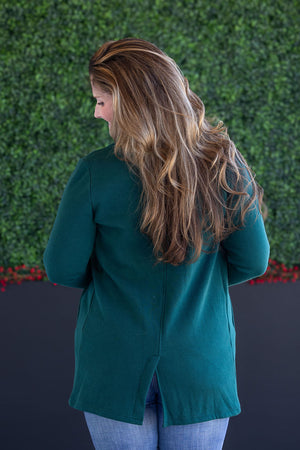 Scarlett Sweater Jacket - Hunter Green by Michelle Mae