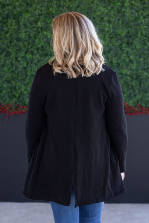 Scarlett Sweater Jacket - Black by Michelle Mae
