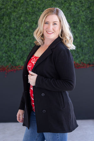 Scarlett Sweater Jacket - Black by Michelle Mae