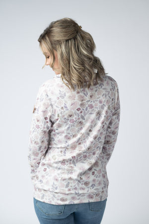 Soft Funnel Neck - Blush Floral by Michelle Mae