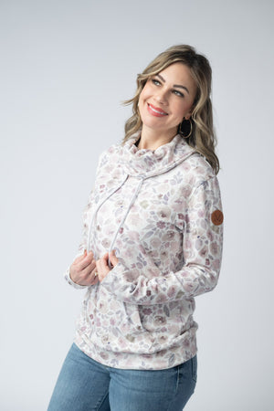 Soft Funnel Neck - Blush Floral by Michelle Mae