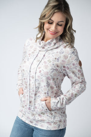 Soft Funnel Neck - Blush Floral by Michelle Mae