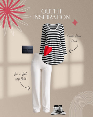 Cupid’s Stripe V-Neck