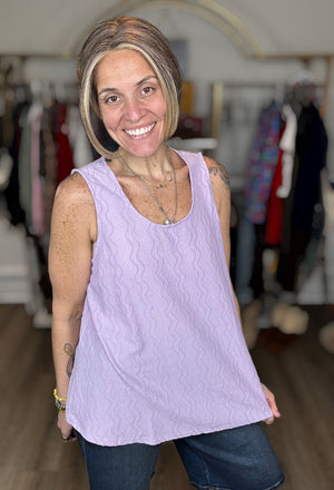Lilac Reverie Sleeveless Top by Dear Scarlett