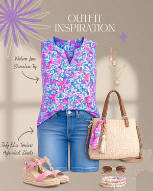 Wisteria Lane Sleeveless Top by Dear Scarlett