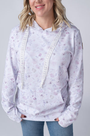 Hailey Pullover Hoodie - Blush Floral by Michelle Mae