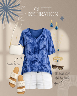 Coastal Ink Buttery Soft Tie Dye Top