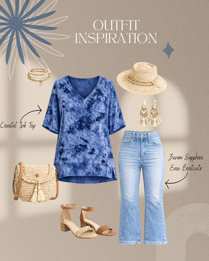 Coastal Ink Buttery Soft Tie Dye Top