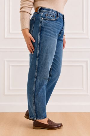 Judy Blue High Waist Rigid Magic Marlow Ark in Dark Time Weathered Indigo Jeans Petite