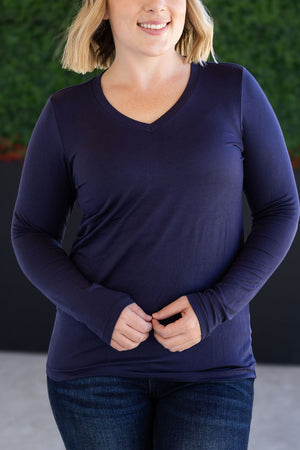Larissa Long Sleeve - Navy by Michelle Mae