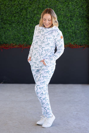 Classic Joggers - Green Ribbons by Michelle Mae