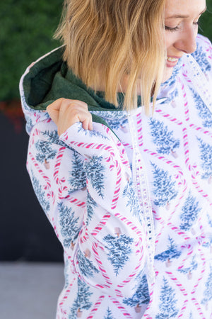Hailey Pullover Hoodie - Candy Cane Lane by Michelle Mae