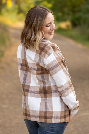 Norah Plaid Shacket - Neutral Tones by Michelle Mae