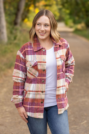 Norah Plaid Shacket - Sunset Plaid by Michelle Mae