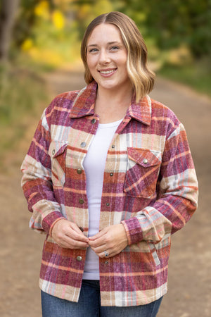 Norah Plaid Shacket - Sunset Plaid by Michelle Mae