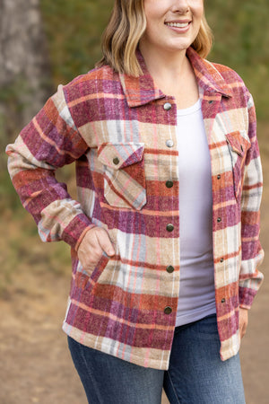 Norah Plaid Shacket - Sunset Plaid by Michelle Mae