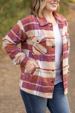 Norah Plaid Shacket - Sunset Plaid by Michelle Mae