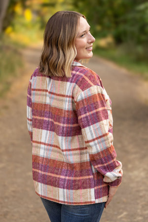 Norah Plaid Shacket - Sunset Plaid by Michelle Mae