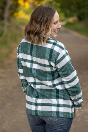 Norah Plaid Shacket - Classic Green and Grey Mix by Michelle Mae