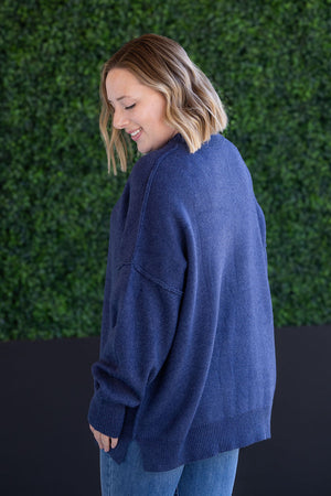Aurora Cozy Sweater - Navy by Michelle Mae