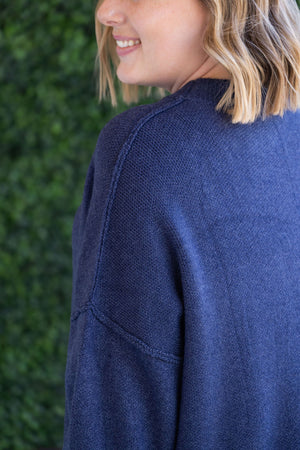 Aurora Cozy Sweater - Navy by Michelle Mae