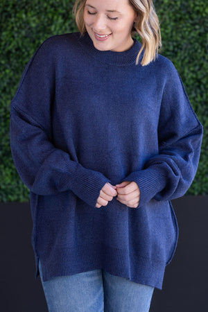 Aurora Cozy Sweater - Navy by Michelle Mae