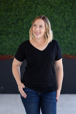 Chloe Cozy Tee - Black by Michelle Mae