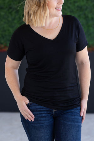 Chloe Cozy Tee - Black by Michelle Mae