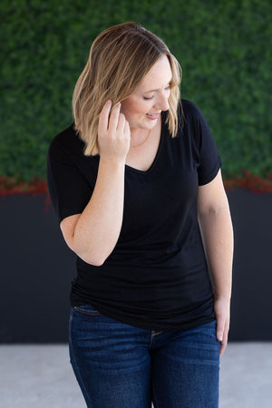 Chloe Cozy Tee - Black by Michelle Mae