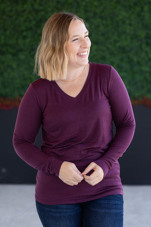 Larissa Long Sleeve - Plum by Michelle Mae