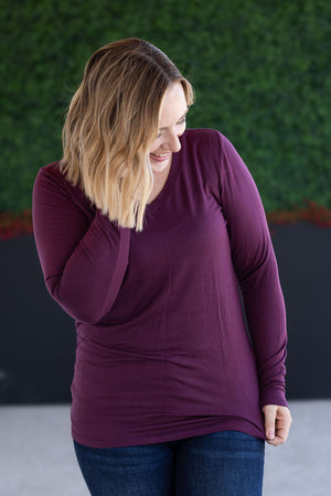 Larissa Long Sleeve - Plum by Michelle Mae