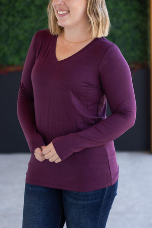 Larissa Long Sleeve - Plum by Michelle Mae