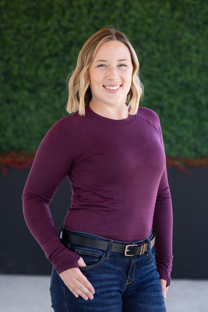 Blair Long Sleeve Top - Plum by Michelle Mae