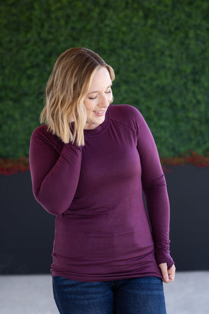 Blair Long Sleeve Top - Plum by Michelle Mae