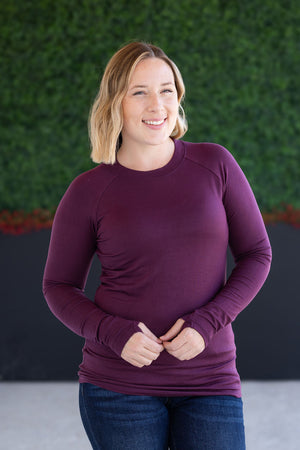 Blair Long Sleeve Top - Plum by Michelle Mae