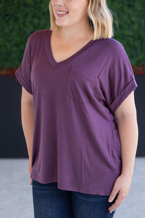 Sierra Pocket Top - Plum by Michelle Mae