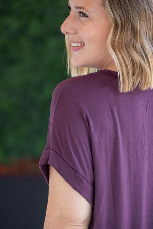 Sierra Pocket Top - Plum by Michelle Mae