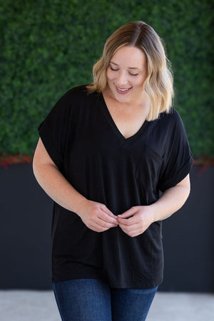 Sierra Pocket Top - Black by Michelle Mae
