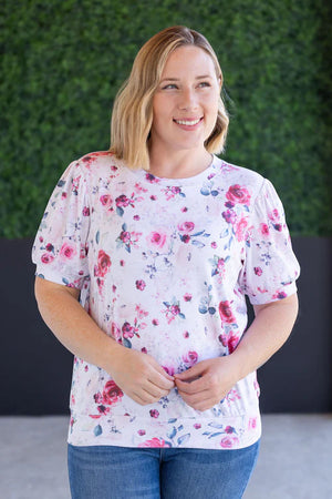 Katie Cozy Top - Pink Bloom by Michelle Mae