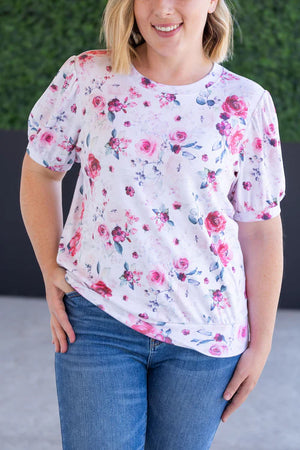 Katie Cozy Top - Pink Bloom by Michelle Mae